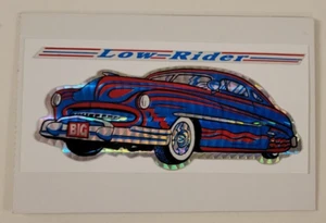 LOW RIDER Hot Rod SPORTS CAR AUTO 1980s Prism VENDING MACHINE STICKER CARD Kodak - Picture 1 of 3