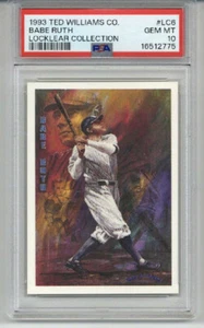 1993 TED WILLIAMS CO. LOCKLEAR COLLECTION #LC6 BABE RUTH YANKEES PSA 10 LOW POP - Picture 1 of 2