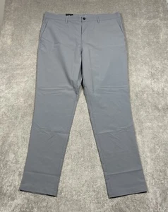 Pantalones Banana Republic Para Hombre 40x34 Gris Frente Plano Golf Performance Tech Chino - Imagen 1 de 10