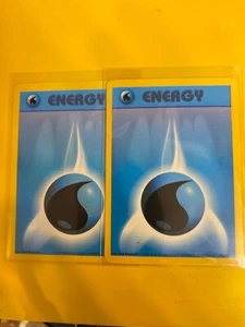 46147 2-Pokemon Card Water Energy 111/111 Unlimited Neo Genesis LP-NM CARDS - Picture 1 of 3