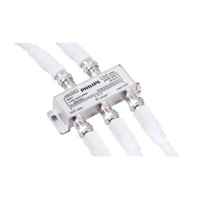 Philips Digital Coax 4-Way Splitter Audio/Video Modem for Coaxial ables - Image 1 of 3