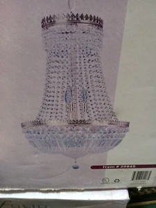  Portfolio Lighting 11 Light Italian Crystal Chandelier - Picture 1 of 4