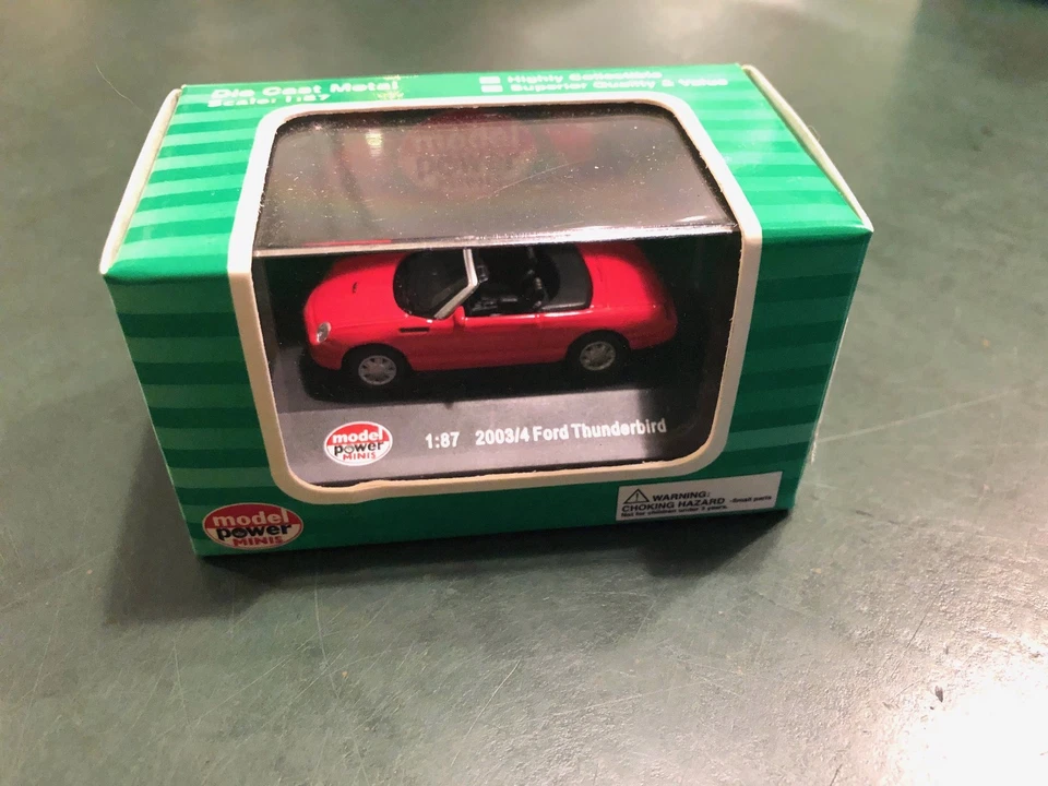 MODEL POWER MINIS 19270 2003/2004 FORD THUNDERBIRD RED - 1/87 - Immagine 1 di 1