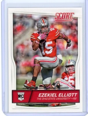 2016 Panini Score RC #344 EZEKIEL ELLIOTT Ohio State Dallas Cowboys - Image 1 of 2