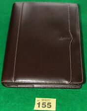 Filofax A5 leather Cuban zippered in brown. Y155