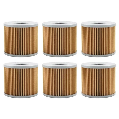 6Pcs Oil Filters for Suzuki GR650 Tempter GS1000 GS1100 GS450 GS500 GS550 GSX400 - Image 1 of 4