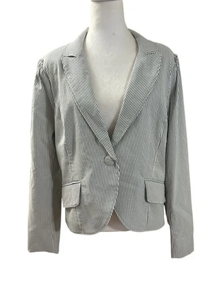 Blazer Jones New York a rayas azul nuevo con etiquetas. Ligero, forrado, para mujer talla XL Foto 1 de 4