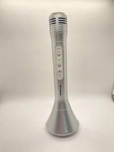 Xtreme Silber Kabellos Karaoke Mikrofon Lautsprecher Echo LED Mic USB Wiederaufladbar  - Bild 1 von 10