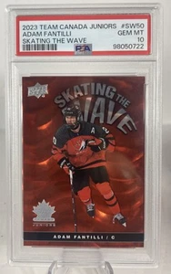 2023 Adam Fantilli Team Canada Juniors Skating the Wave PSA 10 Rookie RC Pop 1 - Picture 1 of 7
