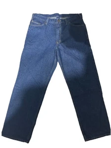 Men’s Denim 36x30 Blue Jeans Straight Leg - Picture 1 of 4