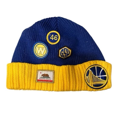 Golden State Warriors New Era 18 NBA Draft Tejido Gorro Puño Parche Bordado Foto 1 de 4