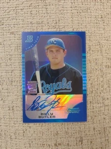 2005 Bowman Chrome BILLY BUTLER Blue Refractor Auto RC #/150 - Picture 1 of 2