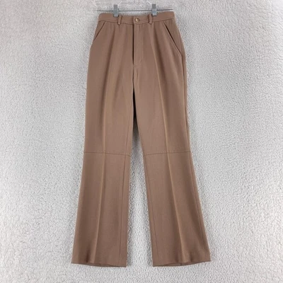 Брюки женские Ralph Lauren размер 2 коричневые плиссированные прямые штанины винтажные сделано в США - Изображение 1 из 4