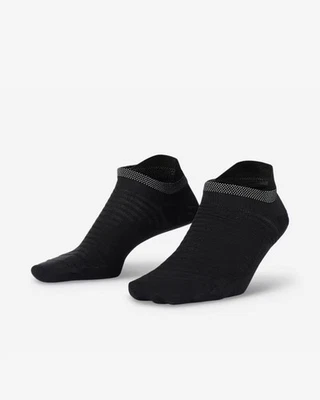 Nike Spark Lightweight Black No Show Running Training Socks UK 9-10.5 DA3589-010 - Image 1 of 4