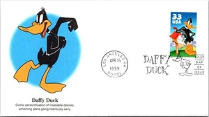 FDC 1999 SC #3306a Fleetwood Cachet, Daffy Duck - Los Angeles CA - J17361 - Picture 1 of 2
