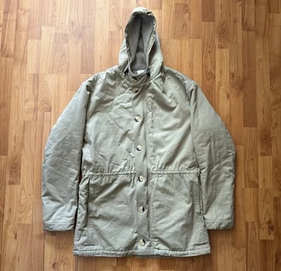 Abrigo Sherpa Caqui Invierno American Apparel Talla Grande Hecho en EE. UU. Para Hombres Foto 1 de 4