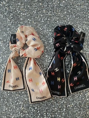 CHANEL Beauty Scrunchies 2-Pack Black and Pink - Image 1 of 4