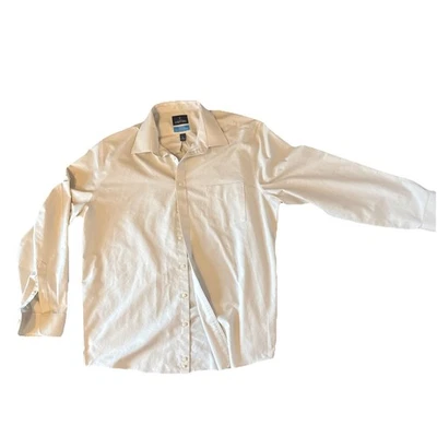 Stafford Button Down Long Sleeve Coolmax Shirt Size XL 17-17.5 36-37 - Image 1 of 4