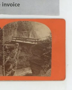 Entrada trasera garganta Watkins Glen NY Nueva York vista estéreo - Imagen 1 de 2