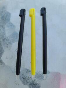 Nintendo DS Lite Stylus - Set of 3 - Yellow & Black- BRAND NEW WITHOUT PACKAGING
