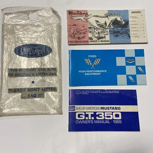 1965 Shelby GT350 Ford Mustang Vintage Owner's Manual SET - Picture 1 of 15