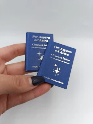 MINIATURA Per Aspera Ad Astra Citazioni Latine,Traduzione Italiana Da Collezione
