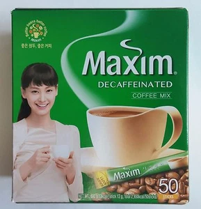 Mezcla de café descafeinado Korean Instant Maxim colección 50 palitos - Imagen 1 de 12