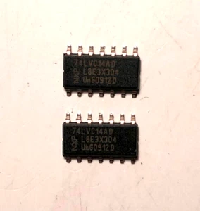 74LVC14AD Hex Inverter Schmitt Trigger SOIC-14 SMD NXP genuine part x2 pcs - Picture 1 of 1