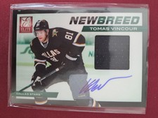 Tomas Vincour /50 NEW BREED MARTERIALS AUTO 2011-12 Panini Elite 34 Dallas Stars