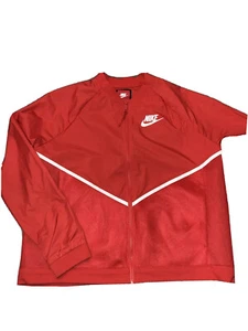 NIKE Tech Red Mesh Lined Windbreaker Bomber Jacket Kids Size XL - Picture 1 of 4