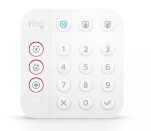NEW Ring Alarm 2nd Gen Mountable Wireless Keypad 4AK1SZ-0EN0 w/ Power Adapter - Picture 1 of 3