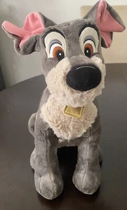 Große Disney-Sammlung Dame und der Tramp grauer Hund Plüschtier weiches Kuscheltier 13"" - Bild 1 von 4