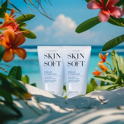 AVON Skin So Soft - Crema depilación corporal fresca y suave conjunto dúo Foto 1 de 4