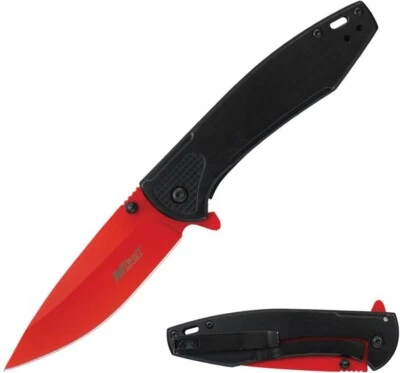 MTech Spring Assisted Folding Knife 3.5" 3Cr13MoV Steel Blade Stainless Handle - Image 1 of 2