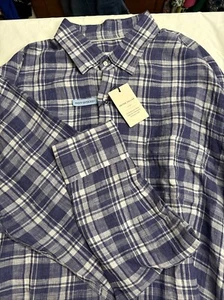 Peter Millar Mens Sz XL Beach Bluff Linen Shirt Long Sleeve Button MS23W76LUF - Picture 1 of 14