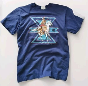 Camiseta Vintage Años 90 Puntada Única M Caballo Nativo Americano del Suroeste - Imagen 1 de 9