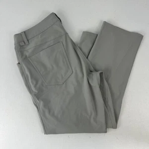 Lululemon ABC Relaxed-Fit Crop Pants Utilitech Mens 31x26 Blue Casual Golf Chino - Picture 1 of 5