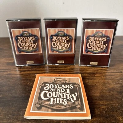 30 Years of No. 1 Country Hits Readers Digest 3 Cassettes with Booklet 1986 - Image 1 of 4
