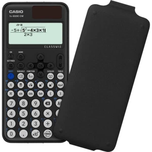 CASIO FX-85DE CW Wissenschaftlicher Taschenrechner schwarz Schulrechner - Bild 1 von 4