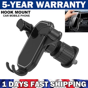 Universal Hook Car Holder Mount Stand Bracket Air Vent Mobile Phone Clip Cradle - Picture 1 of 12