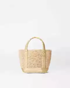 MZ WALLACE MINI RAFFIA TOTE WITH CROSSBODY STRAP 1473N2029 NWT - Picture 1 of 5
