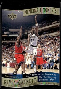 1997-98 Collector's Choice Memorable Moments Kevin Garnett Minnesota