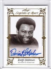 2012 Leaf Legends of Sport Auto Base Gold Dwight Stephenson 3/5