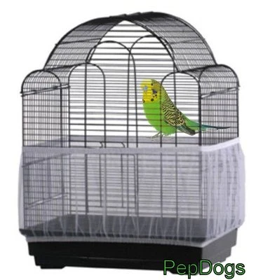 PREVUE HENDRYX Prevue SEED CATCHER Seed Guard Mesh Bird Cage Cover Skirt Traps Cage Debris