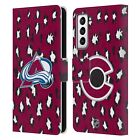 Official Nhl Colorado Avalanche Leather Book Wallet Case For Samsung Phones 4