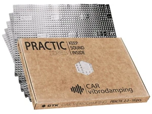 CHP 13068 Alubutyl Türdämmung Dämmmaterial akustik Dämmung Entdröhnen Gehäuse - Picture 1 of 4