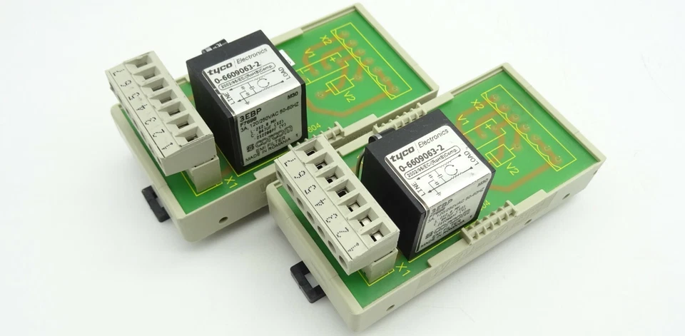 2x Filtermodul CORCOM 3EBP RFI Filter Netzfilter 3A 250V + PCB Platine WEB 1001 - Image 1 of 4