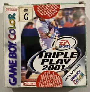 Triple Play 2001 Nintendo Game Boy COLOR - Complete With Manual And Box - Picture 1 of 5