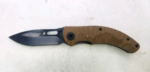 Camillus Charge Folding 3.5" Titanium Bonded AUS-8 Stainless Blade Coyote Brown - Picture 1 of 7