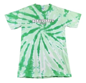 Ben & Jerry's Freeport Shirt Mens Small Green I Dig Ice Cream Tie-dye Adult A63 - Picture 1 of 8